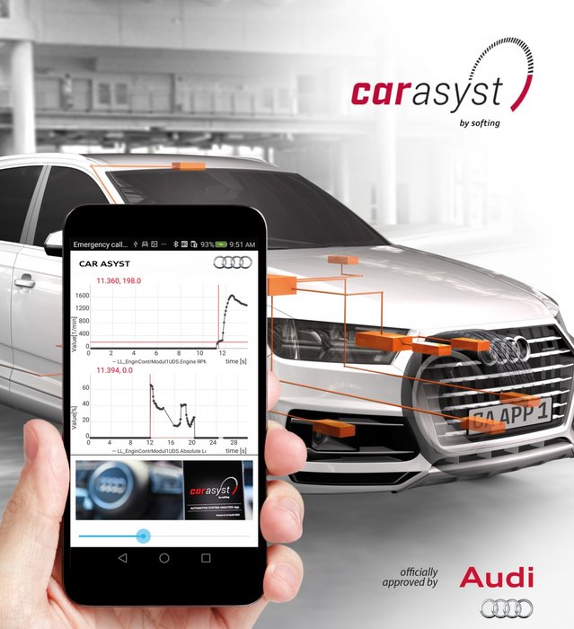 CAR ASYST APP 2.0 for Audi: multi-language-support diagnostic texts, OBD scan tool function and demo version
